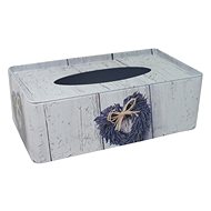 Tin box for tissue Lavender heart - Tissue Box