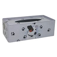Jack Russell tin tissue box - Tissue Box