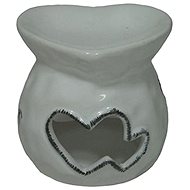 Aroma lamp ceramic hearts white - Aroma Lamp