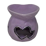 Aroma lamp ceramic hearts purple - Aroma Lamp