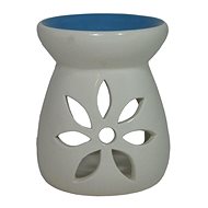 Ceramic aroma lamp blue and white Flower - Aroma Lamp