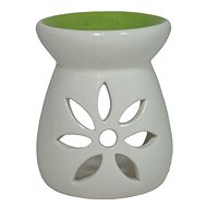 Ceramic aroma lamp green and white Flower - Aroma Lamp