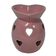 Aroma lamp hearts ceramic pink - Aroma Lamp