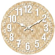 Goba clock Knitted bamboo - Wall Clock