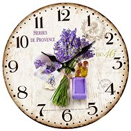 Mushroom clock Lavender de Provence - Wall Clock