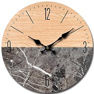 Goba clock Wood-stone - Wall Clock