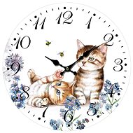 Goba Clock Kittens - Wall Clock