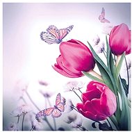 Butterflies and Tulips - Paper Napkins