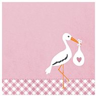 Stork in pink - Paper Napkins