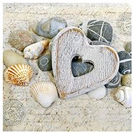Heart on the beach - Paper Napkins
