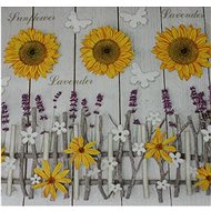 Sunflowers with lavender - Paper Napkins