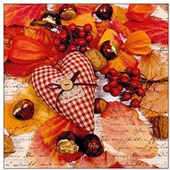 Autumn heart - Paper Napkins