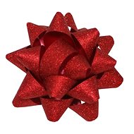 Rosetka Glitter 5 cm červená 5 ks - Gift Bow