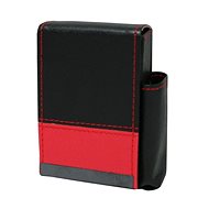 Goba Black-red leather cigarette case - Case for Personal Items