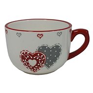 GOBA Ceramic mug 2 hearts L chubby - Mug