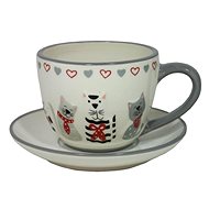 GOBA Ceramic mug with saucer Cats - Mug