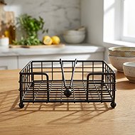Mushroom stand Grid black - Napkin Holders
