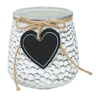 GOBA glass with heart small - Candlestick
