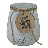 GOBA glass small Home Sweet Home white - Candlestick