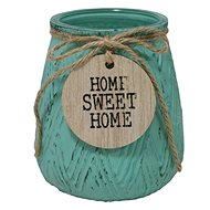 GOBA glass small Home Sweet Home green - Candlestick