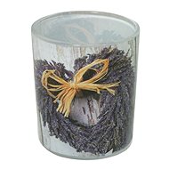 GOBA glass lavender heart - Candlestick