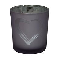 GOBA heart glass lilac large - Candlestick