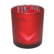 GOBA heart glass red small - Candlestick