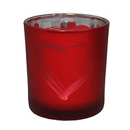 GOBA heart glass red large - Candlestick