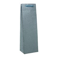 Goba glitter bottle light blue, 3461 - Wine Bag