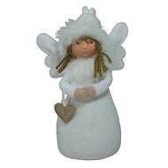GOBA Christmas decoration - white angel, golden heart - Christmas Decoration