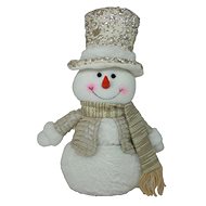 GOBA Christmas decoration - snowman, with golden hat - Christmas Decoration