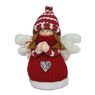 GOBA Christmas decoration - chubby angel, red, 23 cm - Christmas Decoration