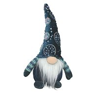 GOBA Christmas decoration - blue elf with sequins, small - Christmas Decoration