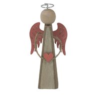 Angel L mushroom with pink wings - Decoration