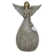 Goba Anděl keramicky se srdcem 18 cm - Decoration