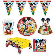GODAN Mickey Mouse Children's Birthday Party Set, 12 people, 66 pieces - Party Accessories
