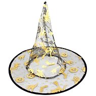 Rappa Witches hat with magical motifs, children, Halloween - 28 cm - Wide-Brimmed Hat
