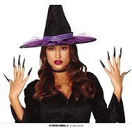 Guirca Black witch nails - Halloween, 10 pcs - Costume Accessory