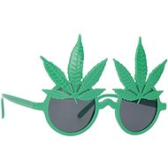 Folat Party glasses with hemp leaves - marijuana - Costume Accessory