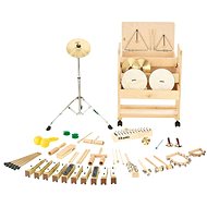 Goldon percussion set in wooden cart 1 - Percussion