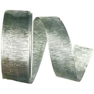 GOLDINA Elegance lurex silver 40 mm × 20 m - Ribbon