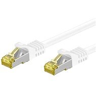 OEM S/FTP Cat 7 patch kábel, RJ45 csatlakozókkal, LSOH, 0,5 m, fehér - Hálózati kábel