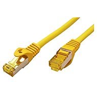 OEM S/FTP patch Cat 7, RJ45 csatlakozó, LSOH, 0.25m, sárga - Hálózati kábel