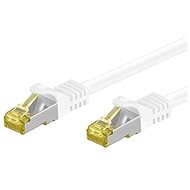 OEM S / FTP Patchkabel Cat 7, mit RJ45-Anschlüssen, LSOH, 7,5 m, weiß - LAN-Kabel