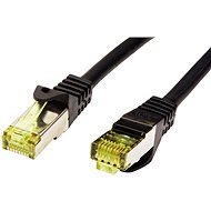 OEM S/FTP patch Cat 7, RJ45 csatlakozó, LSOH, 10m, fekete - Hálózati kábel
