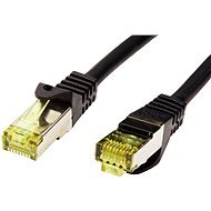 OEM S/FTP patchkabel Cat 7, s konektormi RJ45, LSOH, 0,25 m, čierny - Sieťový kábel