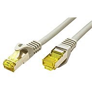 OEM S / FTP-Patchkabel Cat 7, mit RJ45-Anschlüssen, LSOH, 0,25 m, grau - LAN-Kabel
