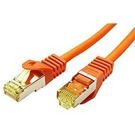 OEM S/FTP Patch Cable Cat 7, with RJ45 connectors, LSOH, 25m, Orange - Ethernet Cable