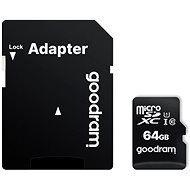 GOODRAM 64GB MicroSD card 10 UHS I + adapter - Memory Card