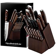 UG GRILL Gift set of kitchen knives with stand 8 pcs - Knife Set